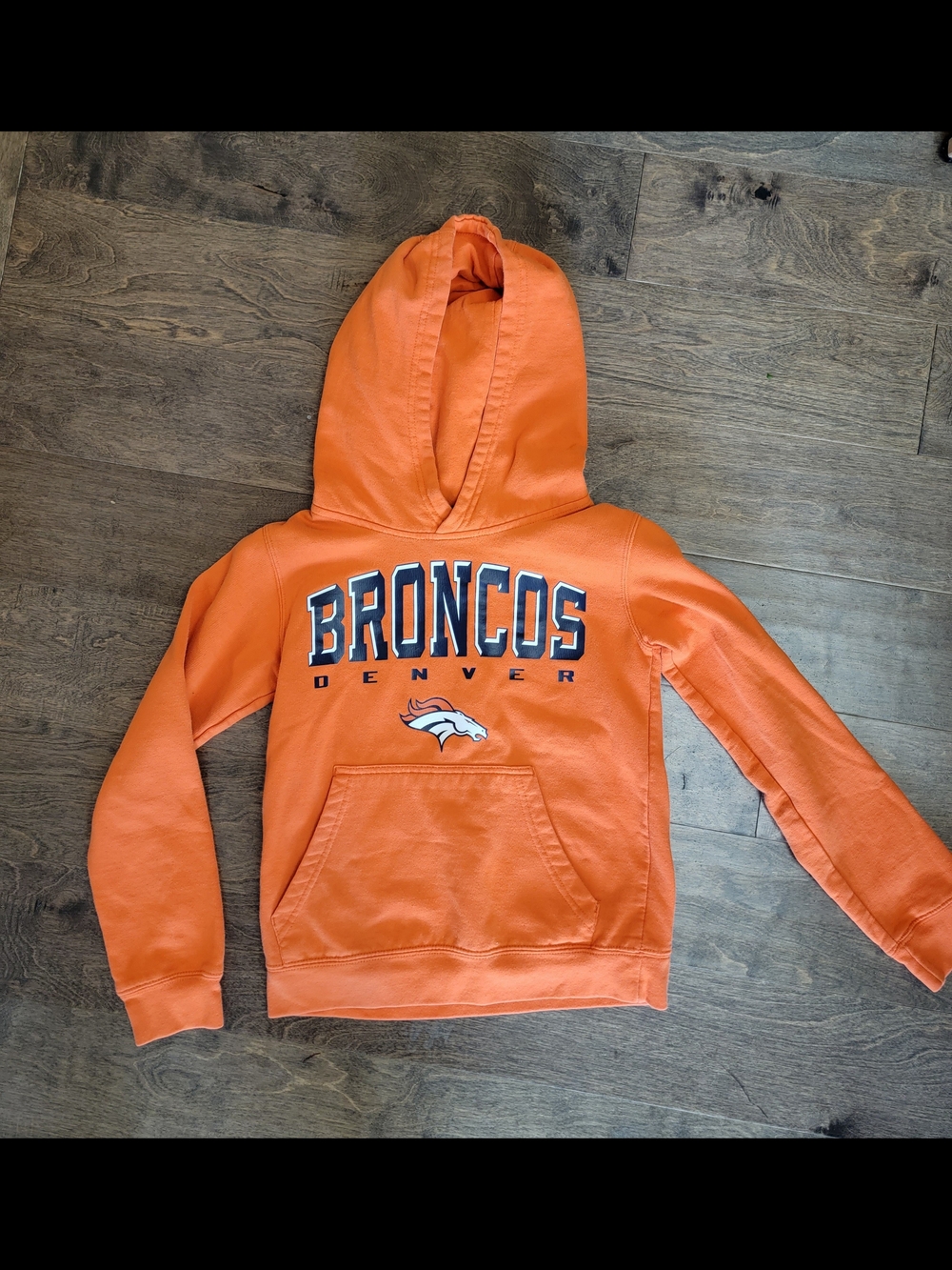 Denver Broncos Orange Kids Hoodie - Broncos Logo Pullover